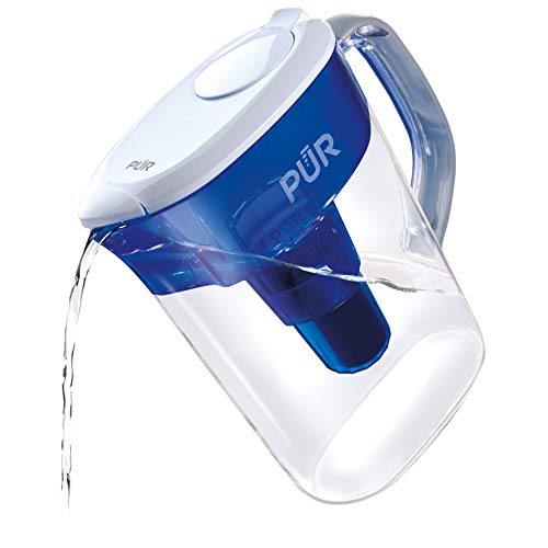 PUR Water Pitcher Filtration System, 7 Cup, Clear/Blue - Image 4