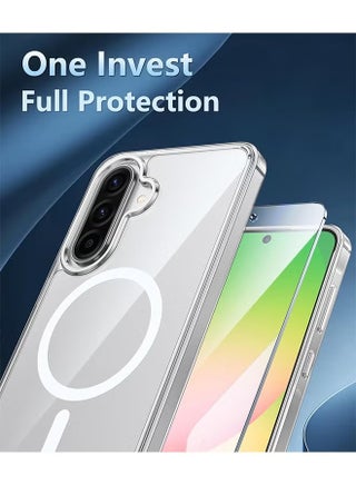 حافظة كريستال كلير لهاتف سامسونج جالاكسي A57، [غير مصفرّة][زوايا معززة] حافظة واقية مضادة للصدمات للشحن اللاسلكي لهاتف جالاكسي A57 - view 3