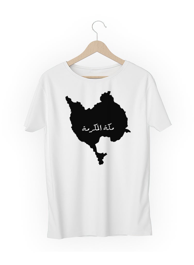 Fashion World Cotton T-shirt Printed with High-quality Makkah map - Image 3