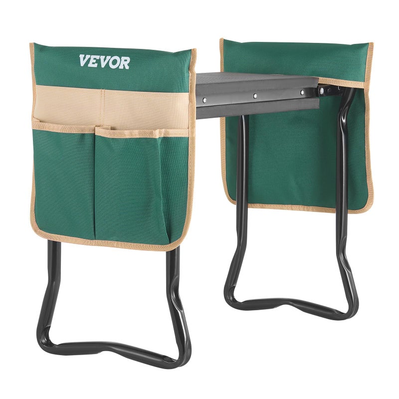 VEVOR Garden Kneeler and Seat, 330 lbs Load Capacity, 8" EVA Wide Pad, Foldable Garden Stool, Kneeling Bench for Gardening with Tool Bag, Gifts for Women, Grandparents, Seniors, Mom and Dad - Image 1