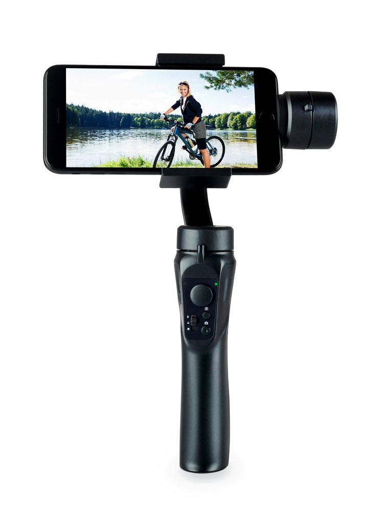 Generic - H4 Handheld Gimbal Stabilizer 3-Axis Smart Anti-shake Handheld Gimbal Mobile Phone Video Vlog Stabilizer Black - Image 1