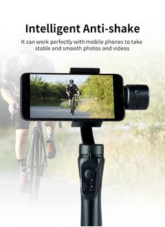 Generic H4 Handheld Gimbal Stabilizer 3-Axis Smart Anti-shake Handheld Gimbal Mobile Phone Video Vlog Stabilizer Black  - Image 5