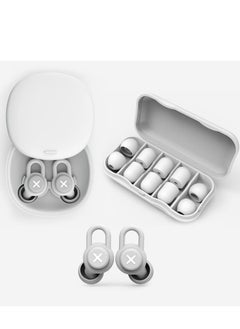 Sleep Noise-Cancelling Earplug Set, Reusable Anti-noise Silicone Earplugs to Learn Quiet and Noise-proof Hearing Protection for Concerts, Motorcycles, Work, Noise Sensitivity (Gray)