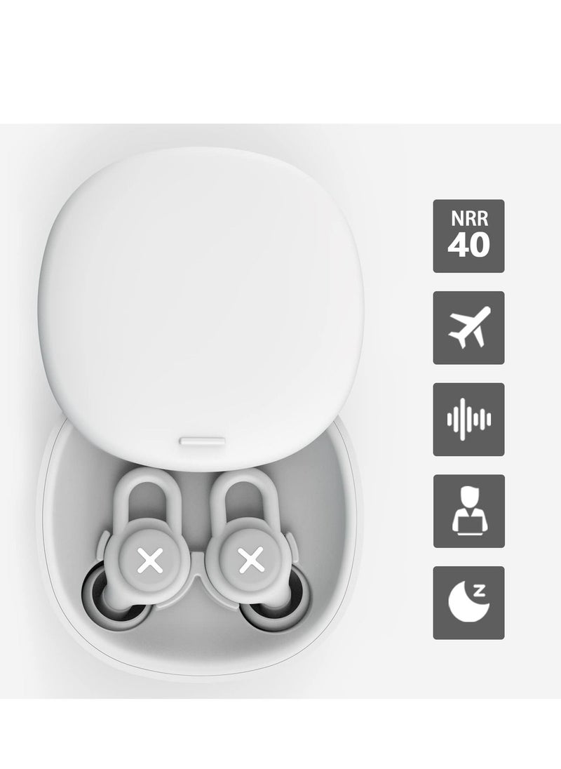 Y&D - Sleep Noise-Cancelling Earplug Set, Reusable Anti-noise Silicone Earplugs to Learn Quiet and Noise-proof Hearing Protection for Concerts, Motorcycles, Work, Noise Sensitivity (Gray) - Image 1