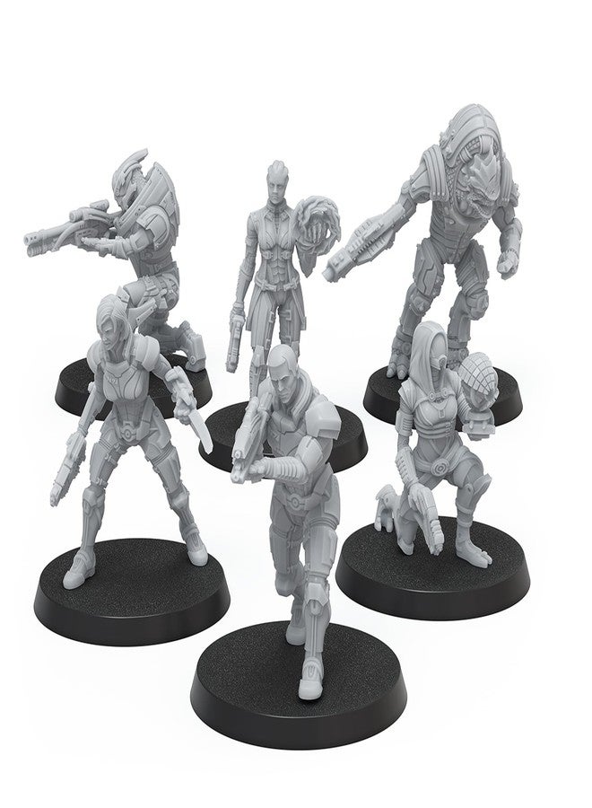 Modiphius Mass Effect Heroes of The Normandy Alpha Resin Collectors Miniature Set - Upgrade Your Game with Tabletop Miniatures! Ages 14+, 1-4 Players, 45-90 Min Playtime, Made by Modiphius Entertainment - Image 2