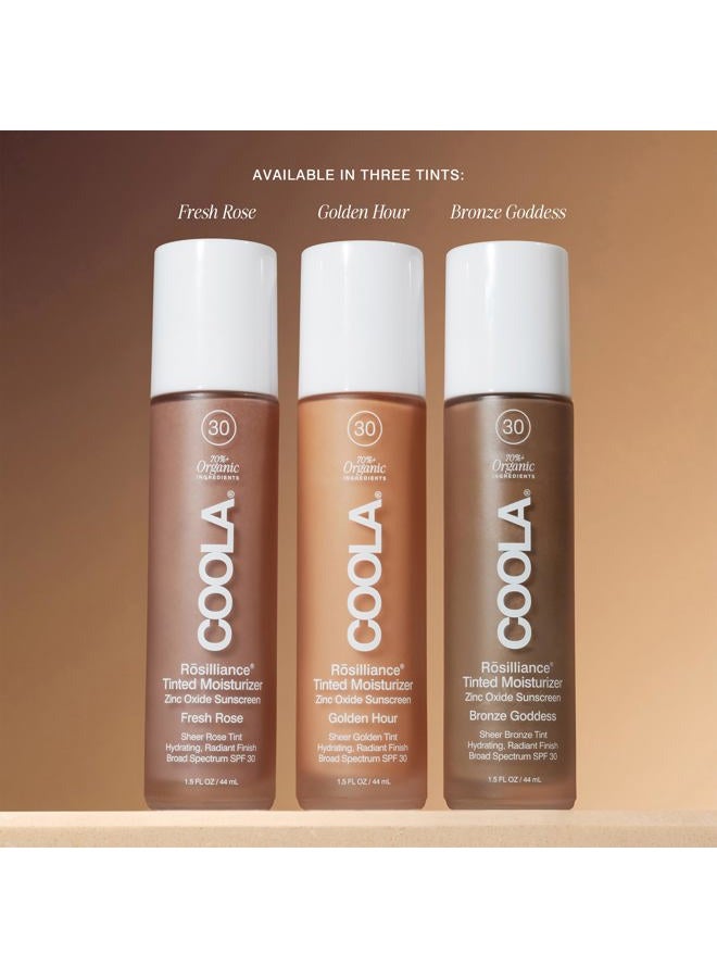 COOLA Organic Rosilliance BB Cream with SPF 30, Tinted Moisturizer Sunscreen & Foundation, Dermatologist Tested, Bronze Goddess, 1.5 Fl Oz - Image 2