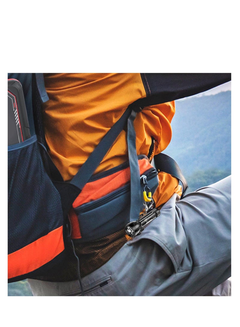 Small Keychain Torch, Mini USB Rechargeable Keychain Flashlight Bright Key Ring Portable Pocket Torch Light, Versatile 2000 Lumens Keychain Toy with Safety Clip for Various Outdoor Activities - Image 4