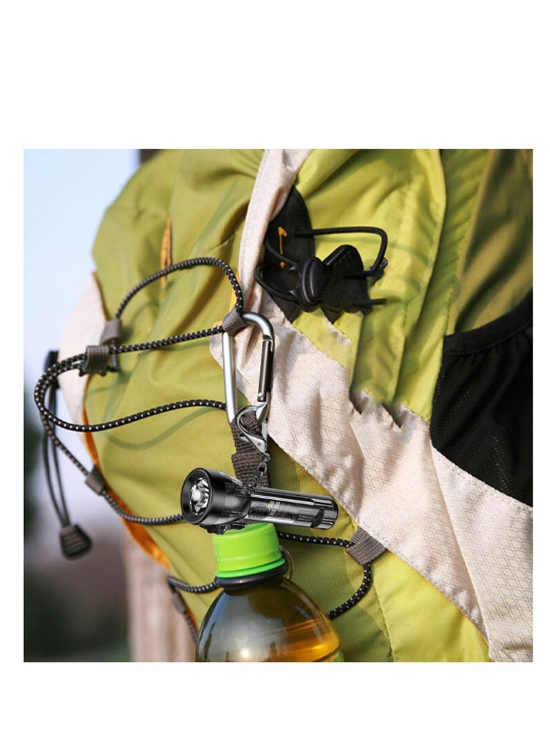 Small Keychain Torch, Mini USB Rechargeable Keychain Flashlight Bright Key Ring Portable Pocket Torch Light, Versatile 2000 Lumens Keychain Toy with Safety Clip for Various Outdoor Activities - Image 3