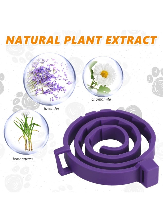 Y&D 3 Pcs Cat Adjustable Calming Collar, Reduce Anxiety Cat Collars for Pets, Calm Collar Pacify Kitten, Suitable for Small, Medium and Large Cats, 15 Inches (Purple) - Image 2