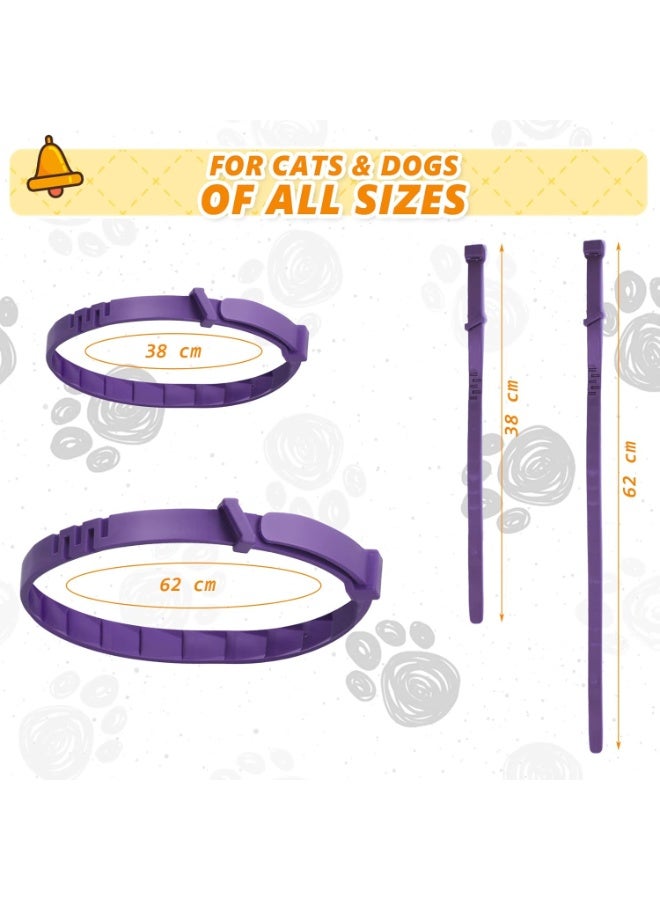 Y&D 3 Pcs Cat Adjustable Calming Collar, Reduce Anxiety Cat Collars for Pets, Calm Collar Pacify Kitten, Suitable for Small, Medium and Large Cats, 15 Inches (Purple) - Image 5