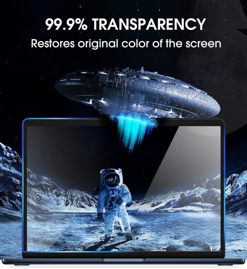 RGY Unbreakable Clear Screen Guard Compatible with Macbook Air 13.6Inch M2 Chip 2022 (A2681) laptop Protection Film - (HD Clear) - Image 2