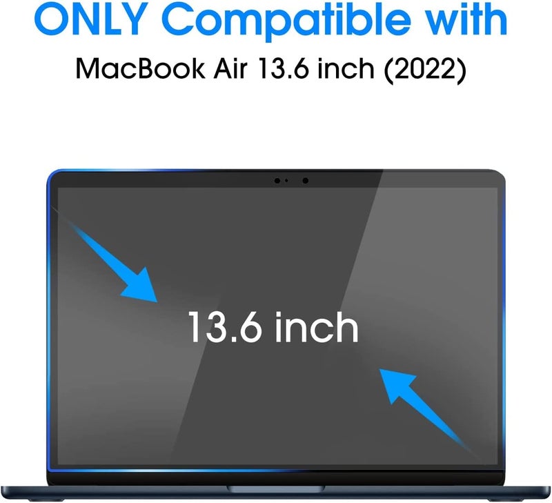 RGY Unbreakable Clear Screen Guard Compatible with Macbook Air 13.6Inch M2 Chip 2022 (A2681) laptop Protection Film - (HD Clear) - Image 3