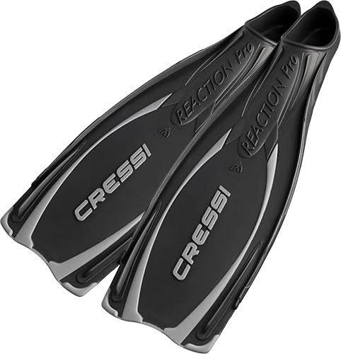 Cressi Reaction Pro Full Foot Pocket Fins Black 4041 - Image 3