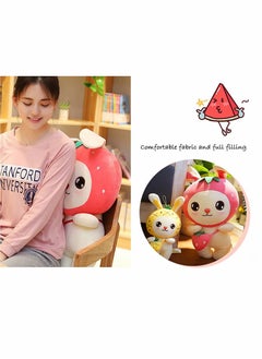 Excefore Bunny Plush Pillow Toy Bunny Stuffed Strawberry Bunny Animal Fruit plushie Pineapple Bunny Rabbit plushies Toys Gifts for Kids Girls boy Small Large with Long Ears 11.8''  - Image 5
