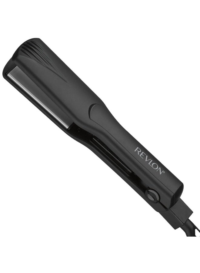 REVLON Fast Results Ceramic Flat Iron Hair Straightener, Black - Image 1