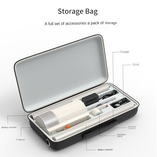 Rokeblau Projector Storage Carrying Case for XGIMI MOGO 3 Pro and Powerbase Stand, Hard EVA Portable Case Perfectly fits with MOGO 3 Pro, Accessories,Shock-Proof, Water-Proof, Drop-Proof - Image 3
