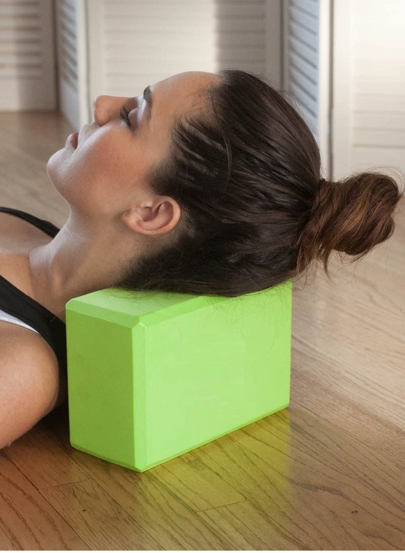QUTOOB 2Pcs Yoga Block For Yoga, Pilates, Meditation, Fitness Exercise, Aid Balance, Support and Deepen Poses, Beveled Edges and Non Slip Makes It Extra Comfortable, Premium High Density EVA Foam Yoga Block  - Image 4
