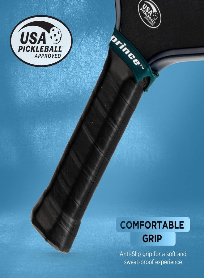 Prince - Force Elite Elongated Pickleball Paddle, Lightweight High-Performance Paddle with Textured Surface for Power, Control, and Precision, Blue - Image 3