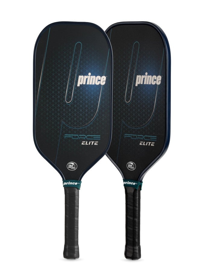 Prince - Force Elite Elongated Pickleball Paddle, Lightweight High-Performance Paddle with Textured Surface for Power, Control, and Precision, Blue - Image 1