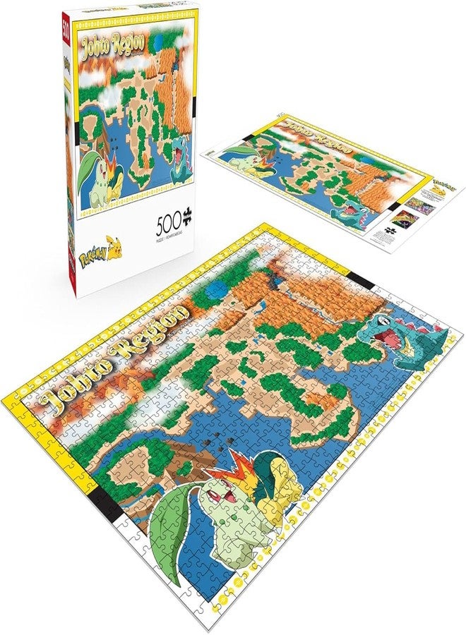 Buffalo Games - Pokemon- Johto Region - 500 Piece Jigsaw Puzzle for Adults -Challenging Puzzle Perfect for Game Nights - Finished Size is 21.25 x 15.00 - Image 4