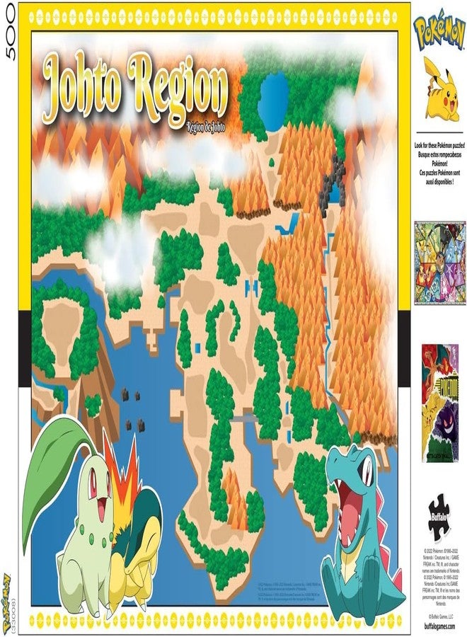 Buffalo Games - Pokemon- Johto Region - 500 Piece Jigsaw Puzzle for Adults -Challenging Puzzle Perfect for Game Nights - Finished Size is 21.25 x 15.00 - Image 5