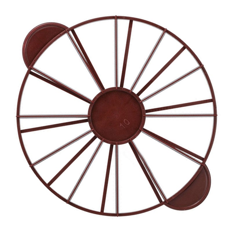 Cake Portion Marker Food Grade Round 10/12 Piece Cake Slice Marker Equal Portion Cutter Bread Cake Divider Baking Tool Dark Red (Brown) 126g/4.4oz（280） - Image 4