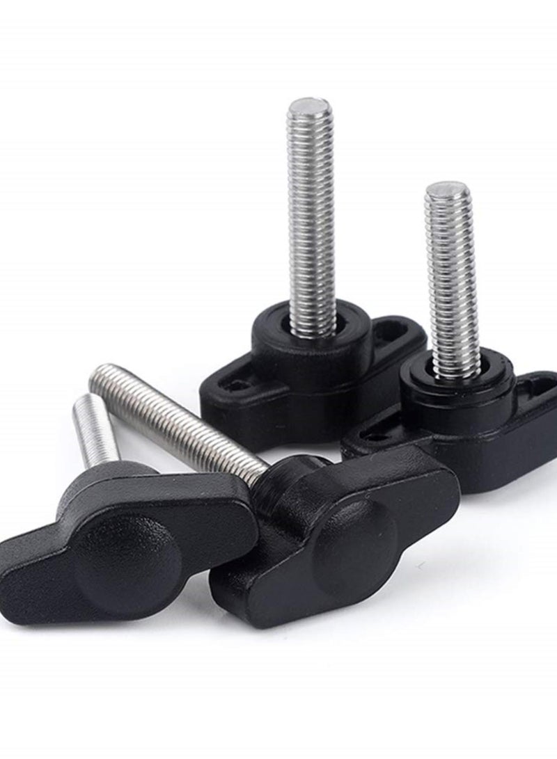 GGOOT Hardware Fasteners Accessory T-Shape Clamping Handle Screw - M4-M6 Gripandles Screw Knobs Handgrips Plastic Head Wing Knob Adjustable Handgrip Male Thread Thumb Screw for Machine Tool  - Image 3