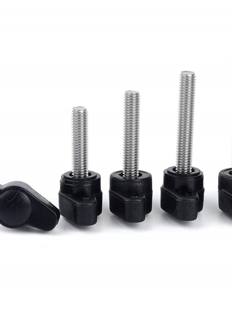 GGOOT Hardware Fasteners Accessory T-Shape Clamping Handle Screw - M4-M6 Gripandles Screw Knobs Handgrips Plastic Head Wing Knob Adjustable Handgrip Male Thread Thumb Screw for Machine Tool  - Image 5