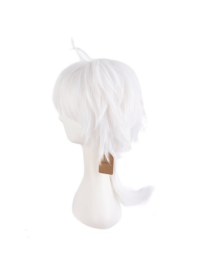 MapofBeauty 14"/35cm Men With Short Hair Tied Ponytail Cosplay Party Wigs (White) - pzsku/ZBFB3545FD462AB5C0EFAZ/45/_/1741329920/b959de67-2f9f-4413-bf61-f8cda9709cc6