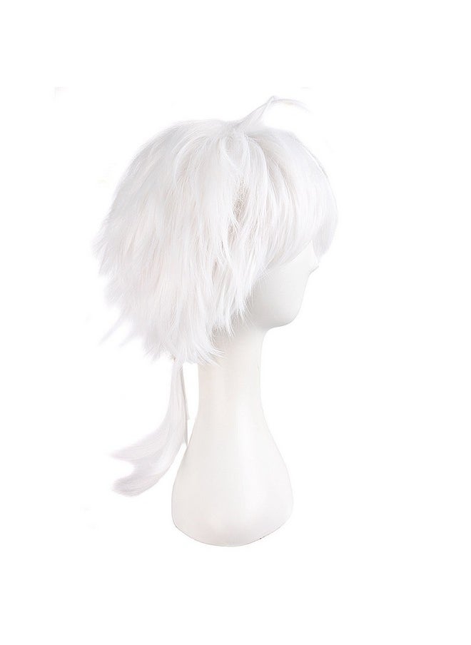 MapofBeauty 14"/35cm Men With Short Hair Tied Ponytail Cosplay Party Wigs (White) - pzsku/ZBFB3545FD462AB5C0EFAZ/45/_/1741329923/3b36bd73-7058-4c4f-a253-01334a82a48e