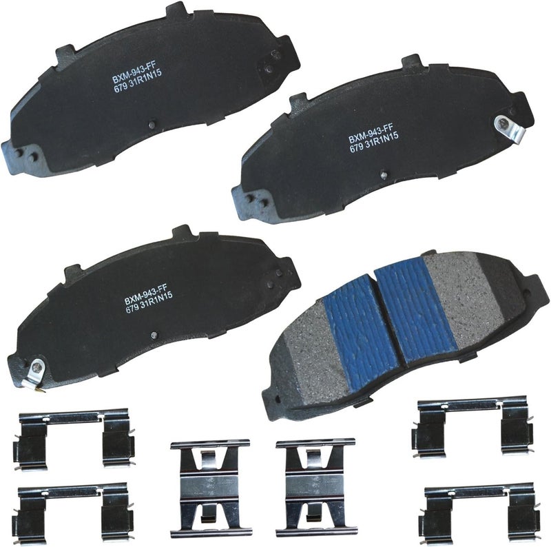 Bendix Premium SBM679 Semi-Metallic Front Brake Pads for Ford F-150 2003-1997, F-150 Heritage 2004, F-250 2007-2000, Lobo 1998-1997, Lobo 2003-2000, Lincoln Blackwood 2003-2002 - Image 1