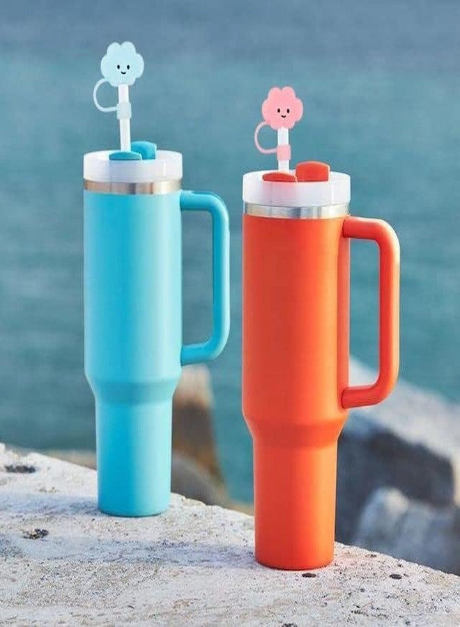 SBA PRIME Cute Silicone Straw Covers Reusable 8mm Toppers Dust Proof Straw Cap Lids for Tumblers Cups Any 3 Random Characters (Pack of 6) - Image 5