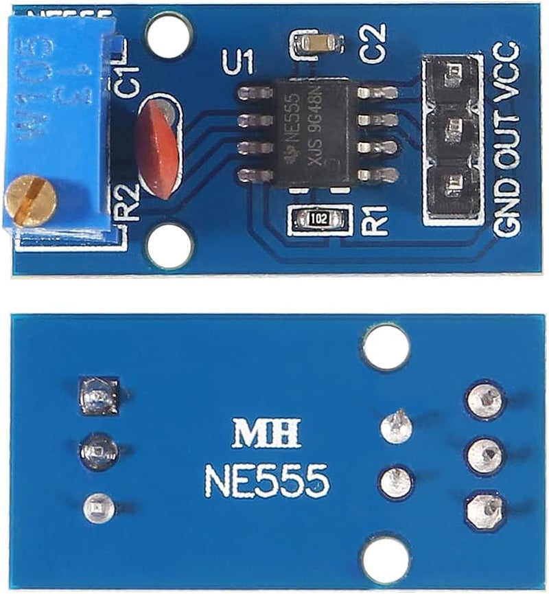 UMLIFE 10pcs NE555 Adjustable Resistance Frequency Single Channel Output for Arduino Smart Car  - Image 2