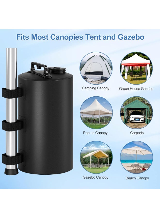 Relex 2 Pack Canopy Water Weights Bag, 88 lb Tent 4 Leg Weights Bag, Portable 10L Water Bag Windproof Fixed Canopy Weights Bag, for Outdoor Pop Up Tent, Canopies, Gazebo, Shelter (Black) - Image 5