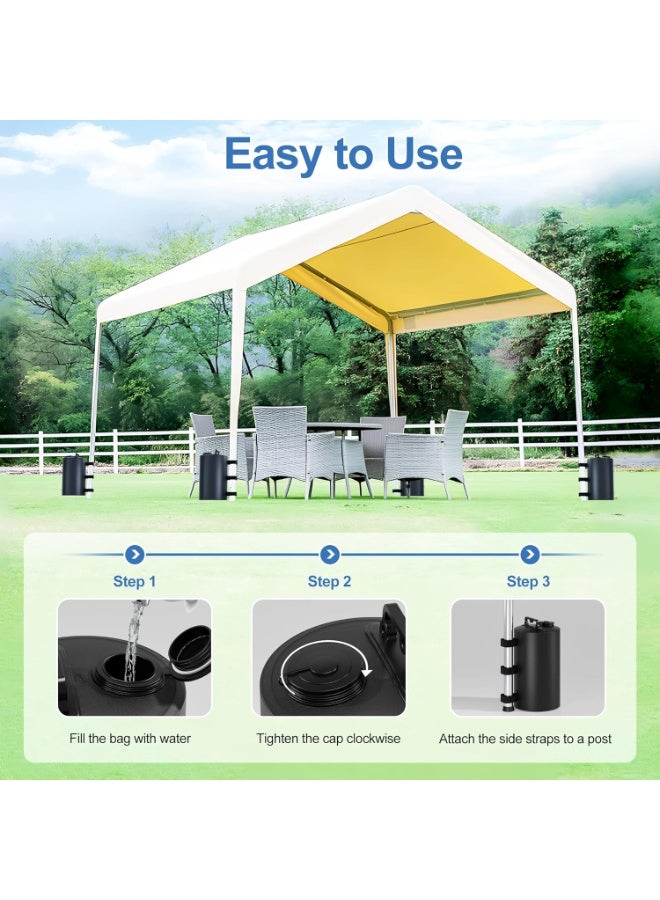 Relex 2 Pack Canopy Water Weights Bag, 88 lb Tent 4 Leg Weights Bag, Portable 10L Water Bag Windproof Fixed Canopy Weights Bag, for Outdoor Pop Up Tent, Canopies, Gazebo, Shelter (Black) - Image 4