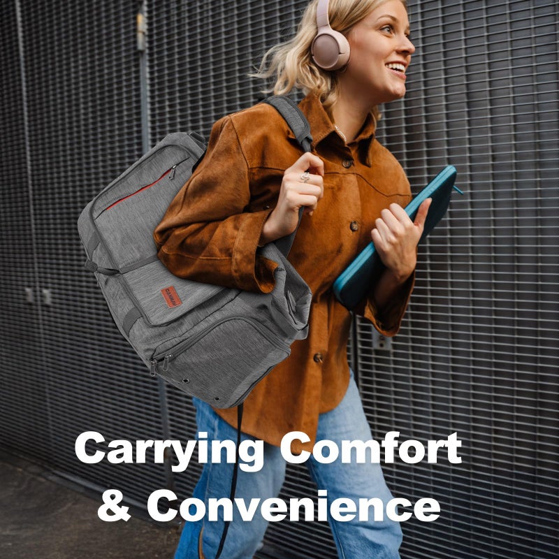 Canway 40L Foldable Duffle Bag for Travel Men & Women Carry On 22"x14"x9" Airline Approved, Small Luggage Overnight Bag with Shoe Compartment, Water-Resistant Gym & Sports Bag - Image 3