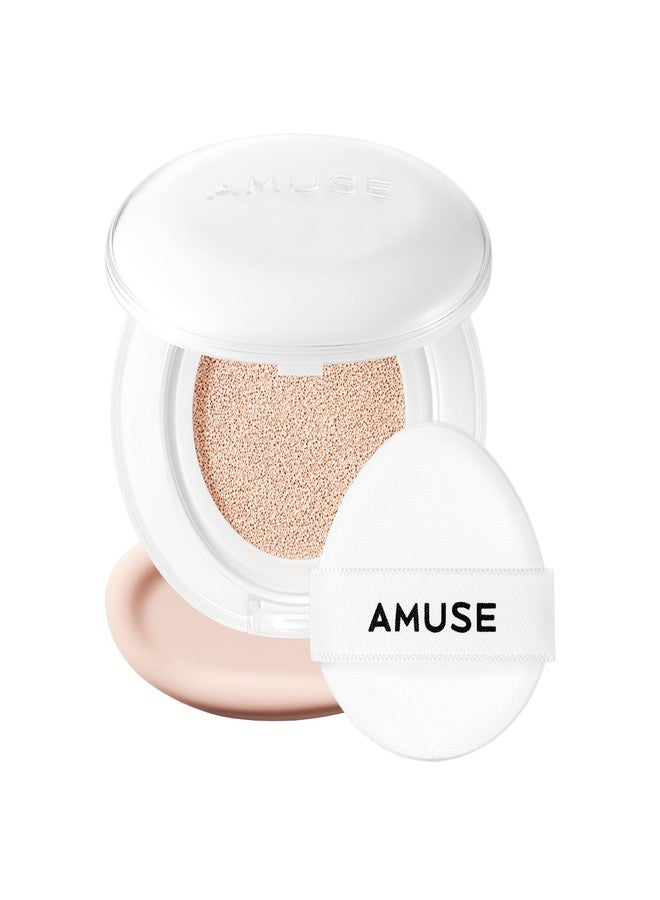 Amuse SEOUL Ceramic Skin Perfector Cushion Foundation 01 PORCELAIN | Long-lasting, Lightweight, Semi-matte, Flawless Coverage, Hypoallergenic, Vegan, Korean Beauty (15g / 0.52oz.) - Image 1