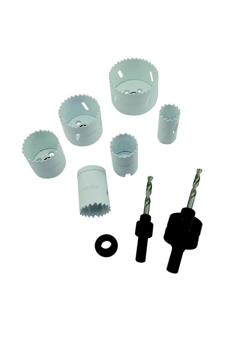 Universal Bi-Metal Holesaw Set 8Pcs