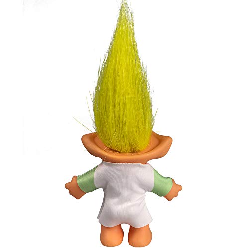 Yintlilocn Vintage Troll Dolls Chromatic Adorable for Collections School Project Arts and Crafts Party Favors 75 Tall Yellow Hair Include The Length of Hair - Image 5