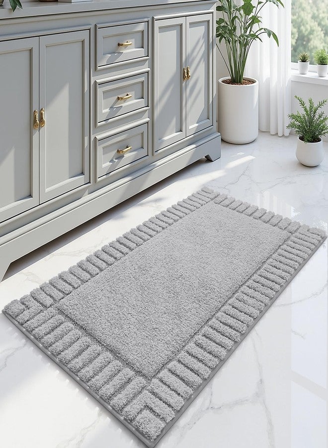 LUMI Bathroom Rugs Non Slip with Rubber Backing, Extra Soft Plush Microfiber Bath Rug Absorbent, 24"x43" - Image 1