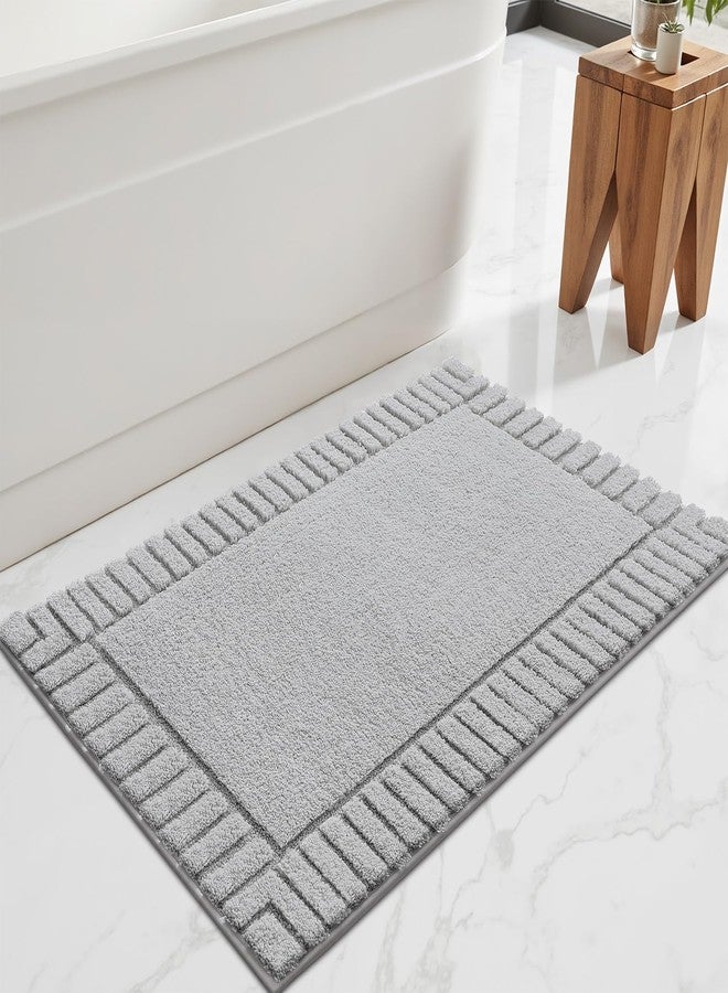 LUMI Bathroom Rugs Non Slip with Rubber Backing, Extra Soft Plush Microfiber Bath Rug Absorbent, 24"x43" - Image 5