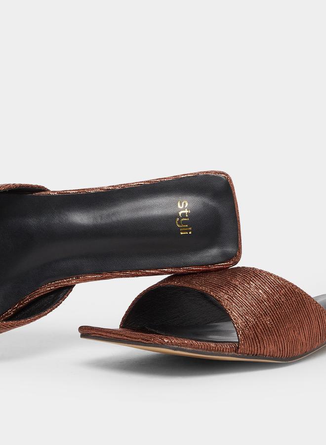 Styli Textured Slip-On Flat Sandals - Image 3