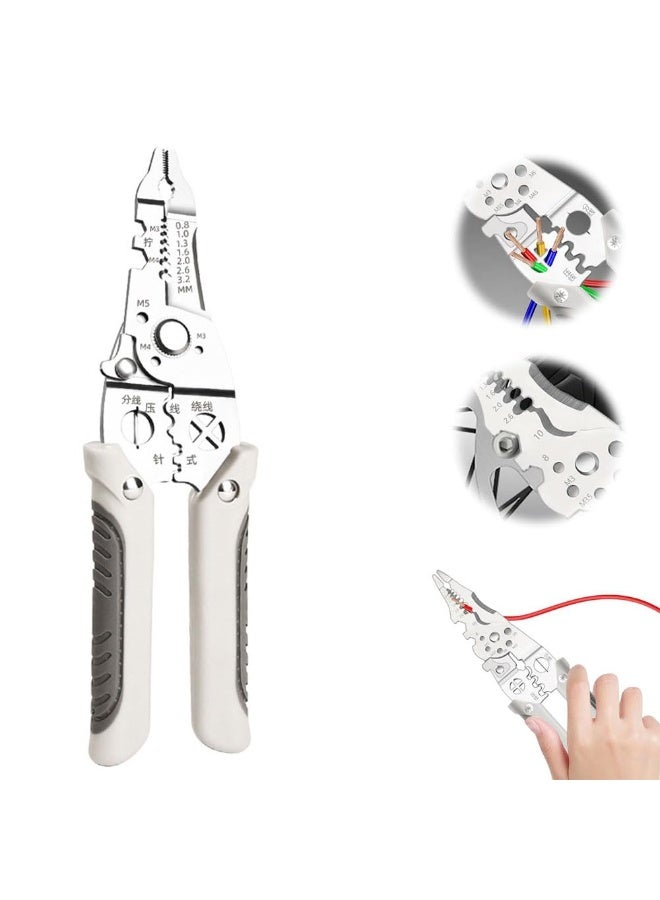 جيه زد اس كماشة متعددة الوظائف لتجريد الأسلاك وتجعيد الكابلات من JZS، كماشة/قاطعة لموصلات B وIDC، أطراف (205 مم) - Image 1