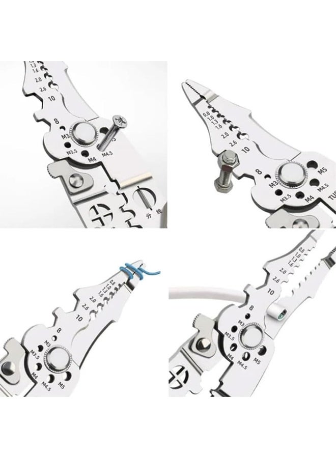 جيه زد اس كماشة متعددة الوظائف لتجريد الأسلاك وتجعيد الكابلات من JZS، كماشة/قاطعة لموصلات B وIDC، أطراف (205 مم) - Image 4