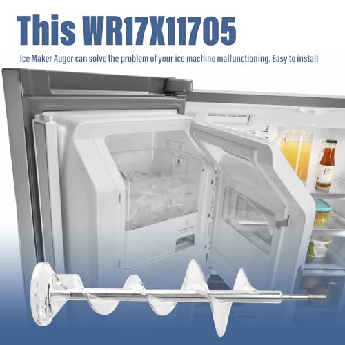 Pokin Upgrade Ice Maker Dispenser Auger for GE Refrigerator Replacement Parts WR17X11705 WR17X11939 PS1018130 AP3849786 AP3672963 PS964350 Ice Bucket Auger - Image 4