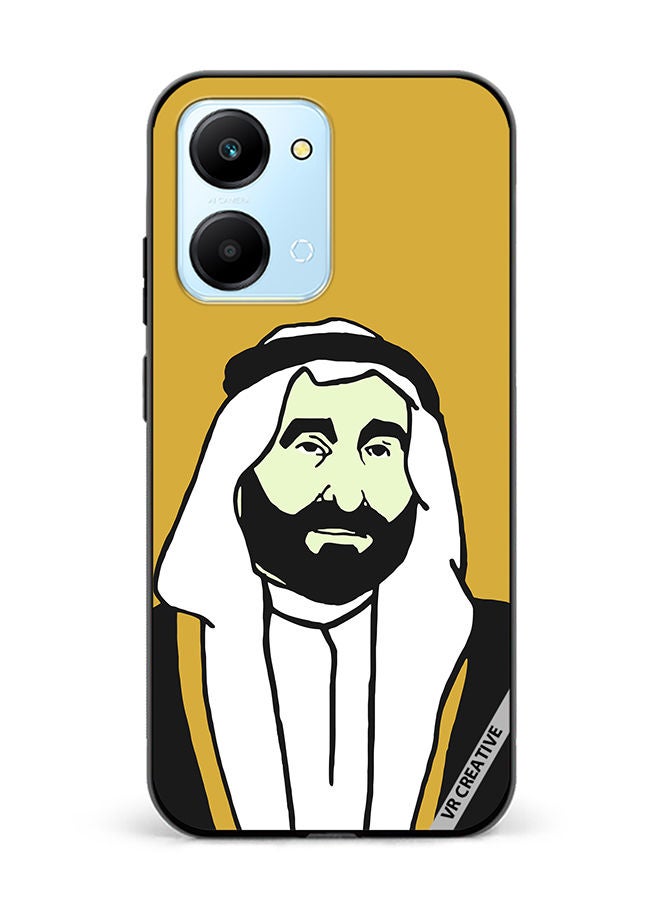 VR CREATIVE Protective Case Cover For Honor Play7T Sheikh Saqr Bin Mohammed Al Qasimi Design Multicolour - Image 1