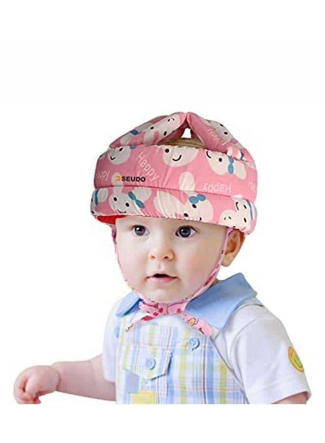 SHOPTOSHOP Baby Infant Toddler Helmet No Bump Safety Head Cushion Bumper Bonnet Adjustable Protective Cap Child Safety Headguard Hat For Running Walking Crawling Safety Helmet For Kid (Pink) - Image 3
