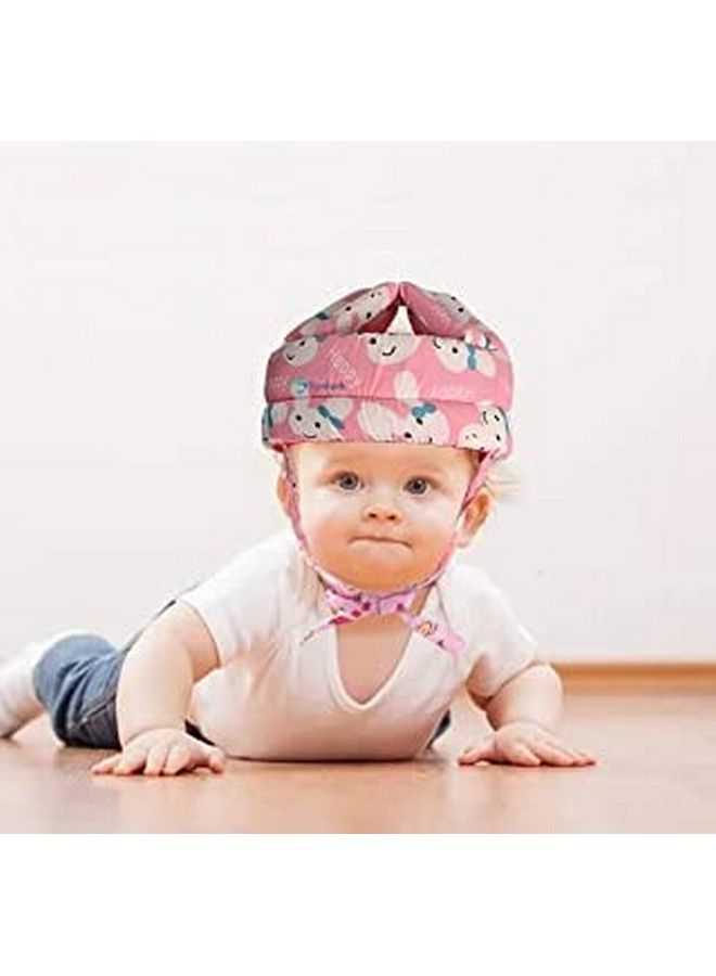 SHOPTOSHOP Baby Infant Toddler Helmet No Bump Safety Head Cushion Bumper Bonnet Adjustable Protective Cap Child Safety Headguard Hat For Running Walking Crawling Safety Helmet For Kid (Pink) - Image 4