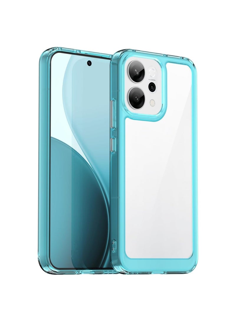 general Case Compatible OPPO Reno14 F, Colourful hard acrylic transparent back cover Soft TPU edges Thickened drop-proof and shock-proof case Suitable for OPPO Reno 14F