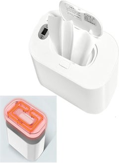 Generic Portable Baby Wipes Warmer with Thermostat, Adjustable Temperature Digital Display Wet Wipes Warmer Box (White)  - Image 1